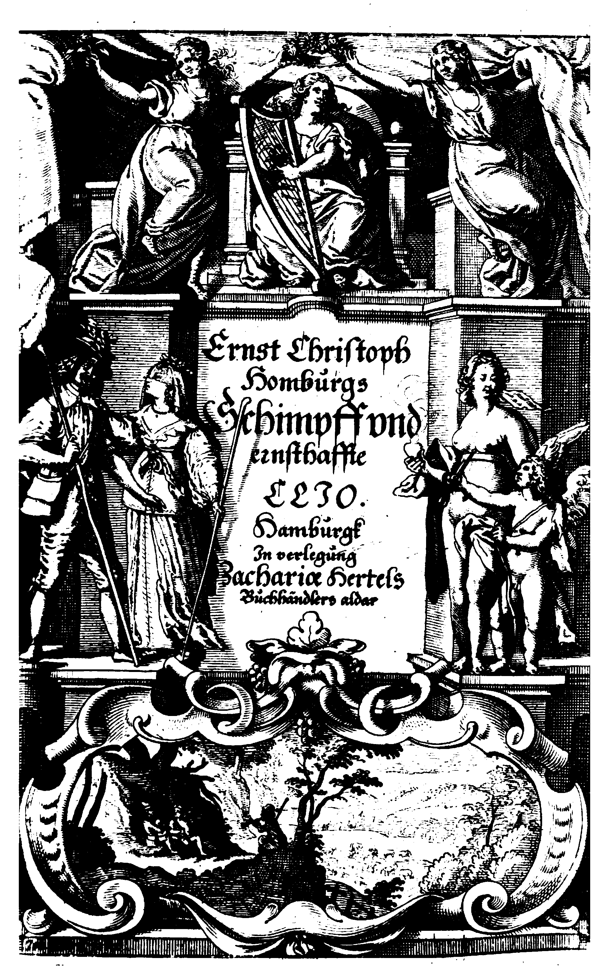 Abb. Kupfertitel zu Homburgs Clio (1642)